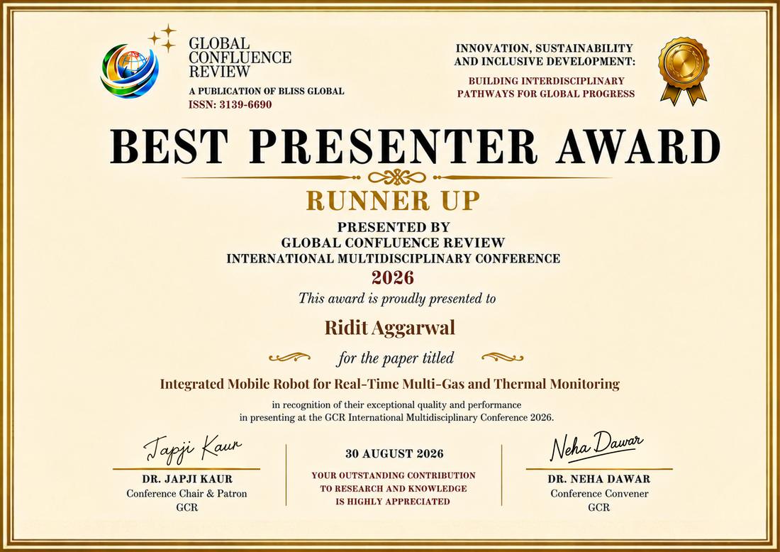 Runner-up, Best Presenter